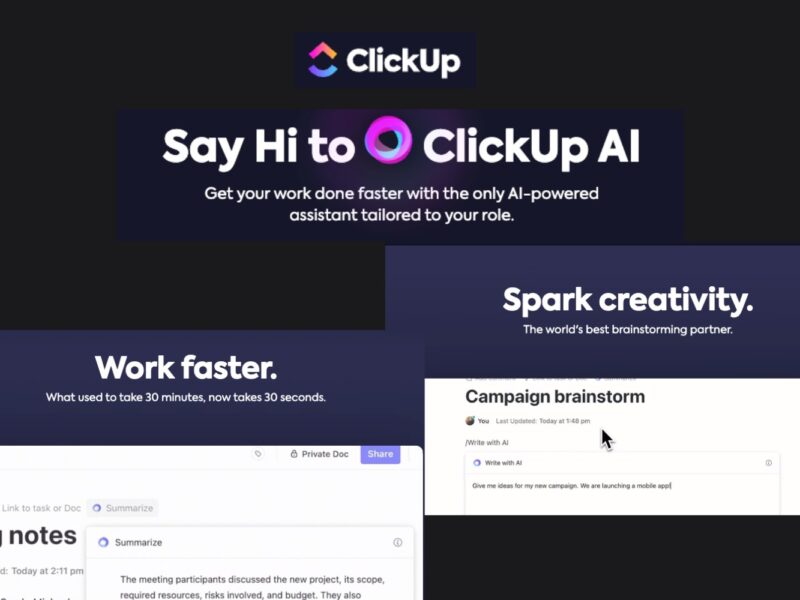 ClickUp's AI Productivity and Task Manager Tool: Save Time and Improve Efficiency.