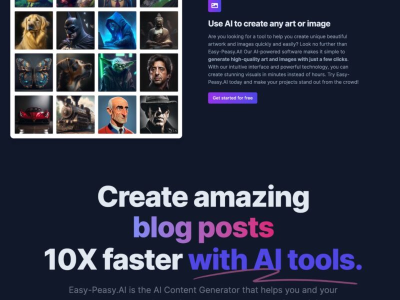 Easy-Peasy: The AI-Powered Tool That Will Make Your Content Creation a Breeze