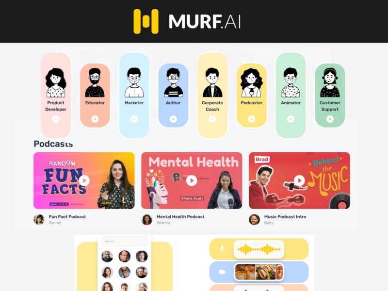 Murf: The AI voice generator that can do it all.