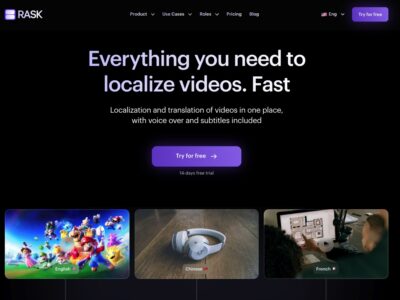 Rask: Localize videos. Fast. Fun. With AI