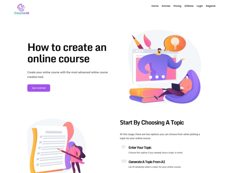 CourseAI: How to create an online course