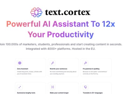 Text.Cortex: The AI writing assistant that helps you shine.