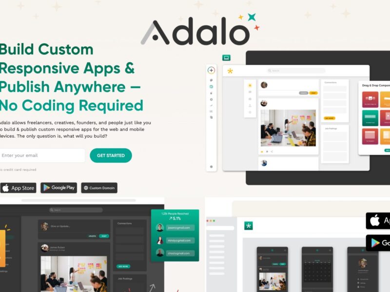 Adalo: Build Custom Responsive Apps & Publish Anywhere