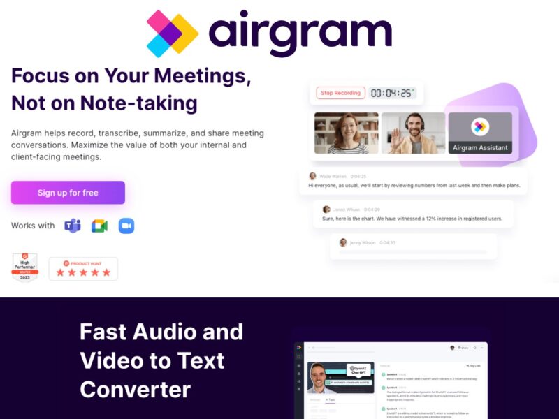 Airgram: GPT-4 Powered AI Meeting Assistant