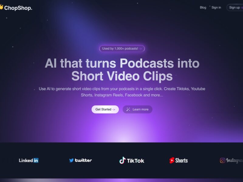 Chopshop: Turn Your Podcast Into Social Media Gold