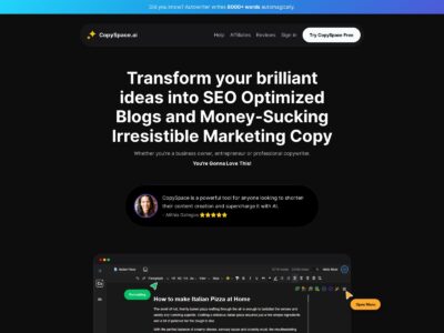 CopySpace: Write Better Copy with the Help of AI