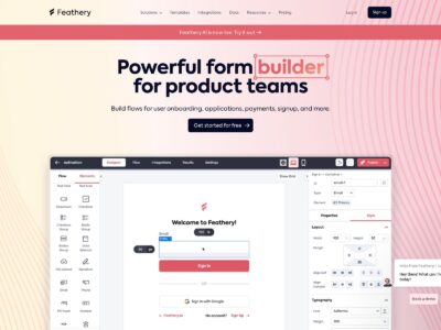 Feathery: Powerful form builder for product teams