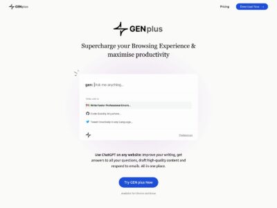 GEN plus: The Browser Extension That Turbocharges Your Browsing and Maximizes Your Productivity