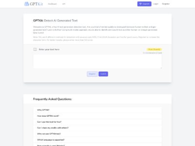 GPTKit : AI text detection tool