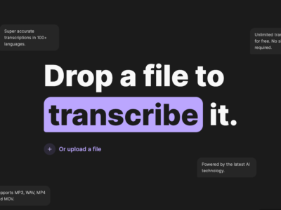 Audio & Video Transcription Powered by AI.
