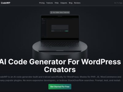 CodeWP: The AI Code Generator for WordPress