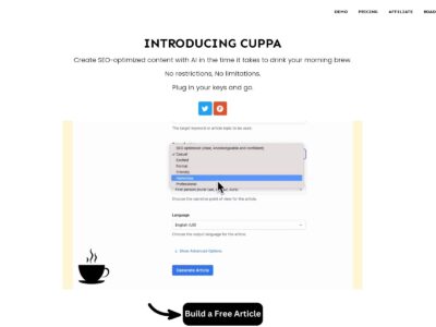 Cuppa: The AI-Powered Content Generation Tool That Makes Content Creation Easy