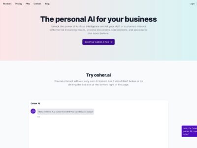 Osher: The personal AI for your business