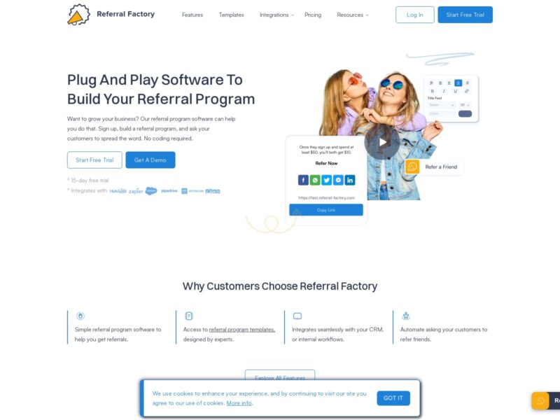 Referral Factory: Automated Referrals for More Sales and Growth